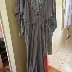 Free People Gray Maxi Dress